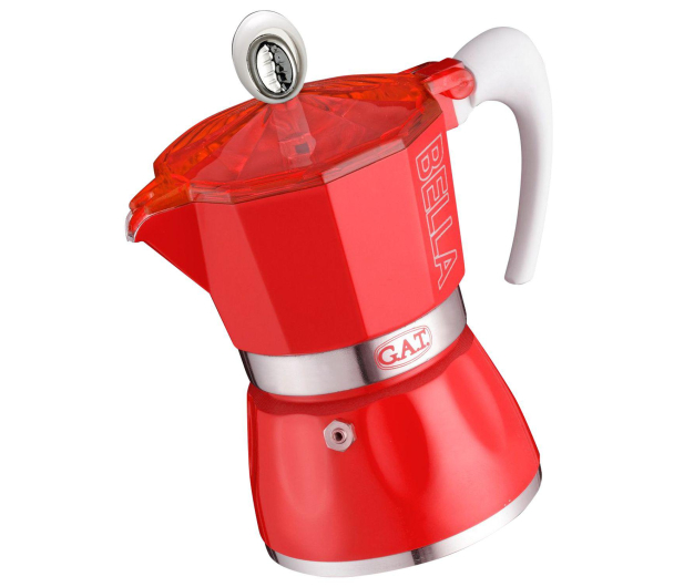 GAT Kawiarka do espresso na 6 filizanek (2790000093) kolor czerwony - 1438835 - zdjęcie